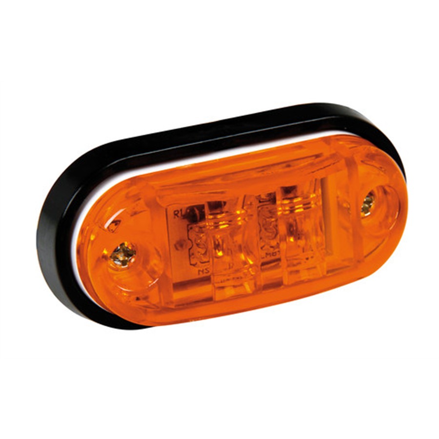 Luz Galibo lateral ovalada LAMPA 2 LED 24V ámbar : Norauto.es