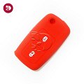 Funda de mando VW SEAT SKODA 2 botones rojo